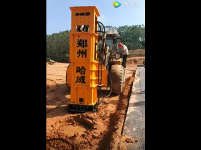 貴州貴陽液壓夯實機施工視頻